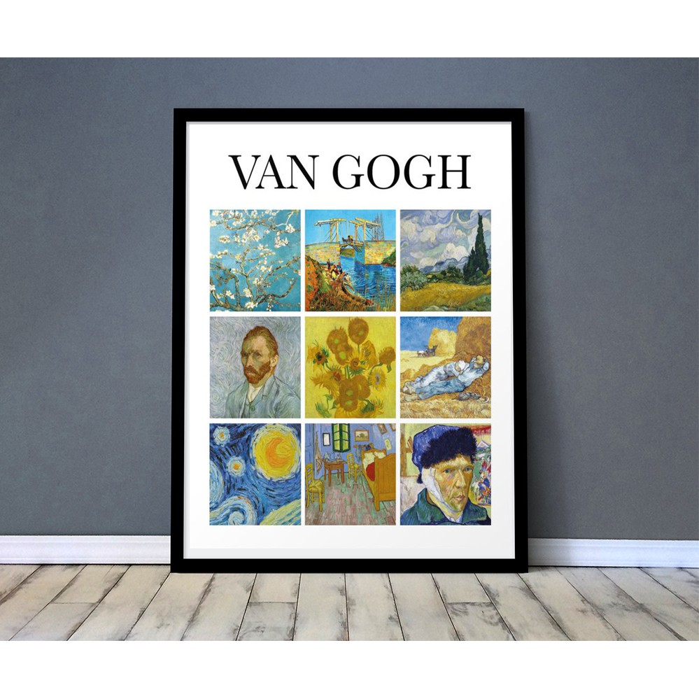 Tranh họa sĩ NỔI TIẾNG decor phòng danh họa Mattise Vangogh Picasso