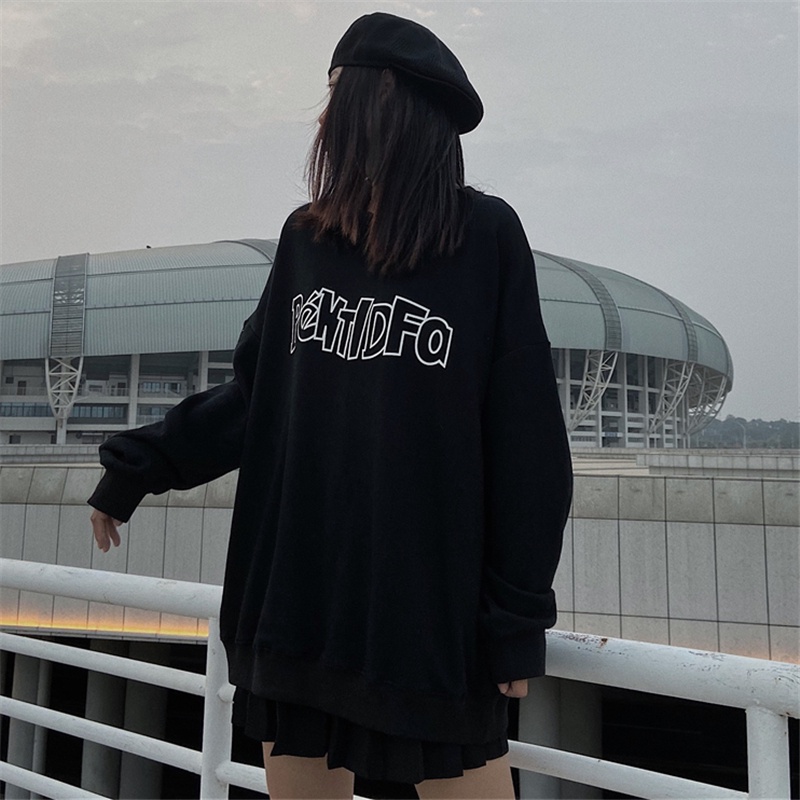 NRVP Áo Hoodie Thiết Kế Đơn Giản Thời Trang Hàn Quốc Cho Nữ