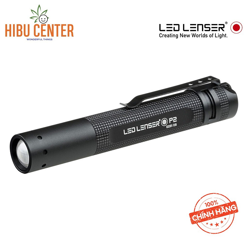 Đèn Pin LedLenser P2 ( 16 Lumen ) Cầm Tay, Cài Áo, Bỏ Túi Balo Túi Xách