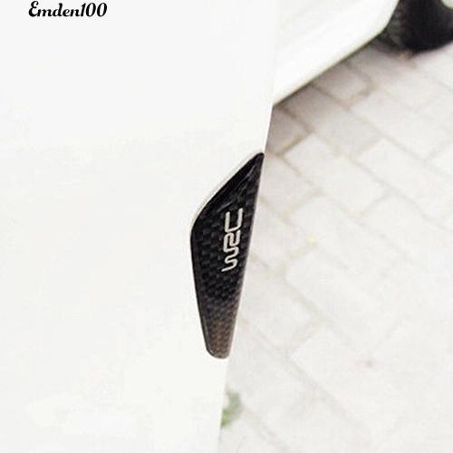 Set 4 Miếng Dán Bảo Vệ Cửa Xe Hơi Chống Va Đập Chất Liệu Sợi Carbon