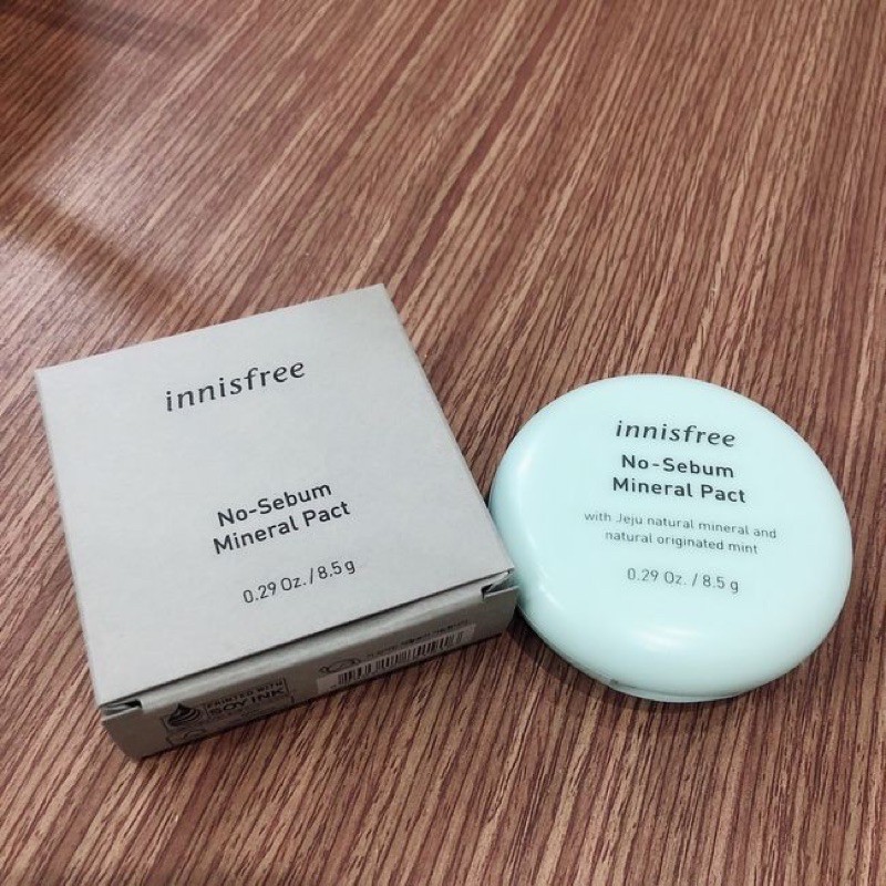 Phấn Phủ Nén Kiềm Dầu Innisfree No Sebum Mineral Pact 8.5g ( mẫu mới 2019 ) | BigBuy360 - bigbuy360.vn