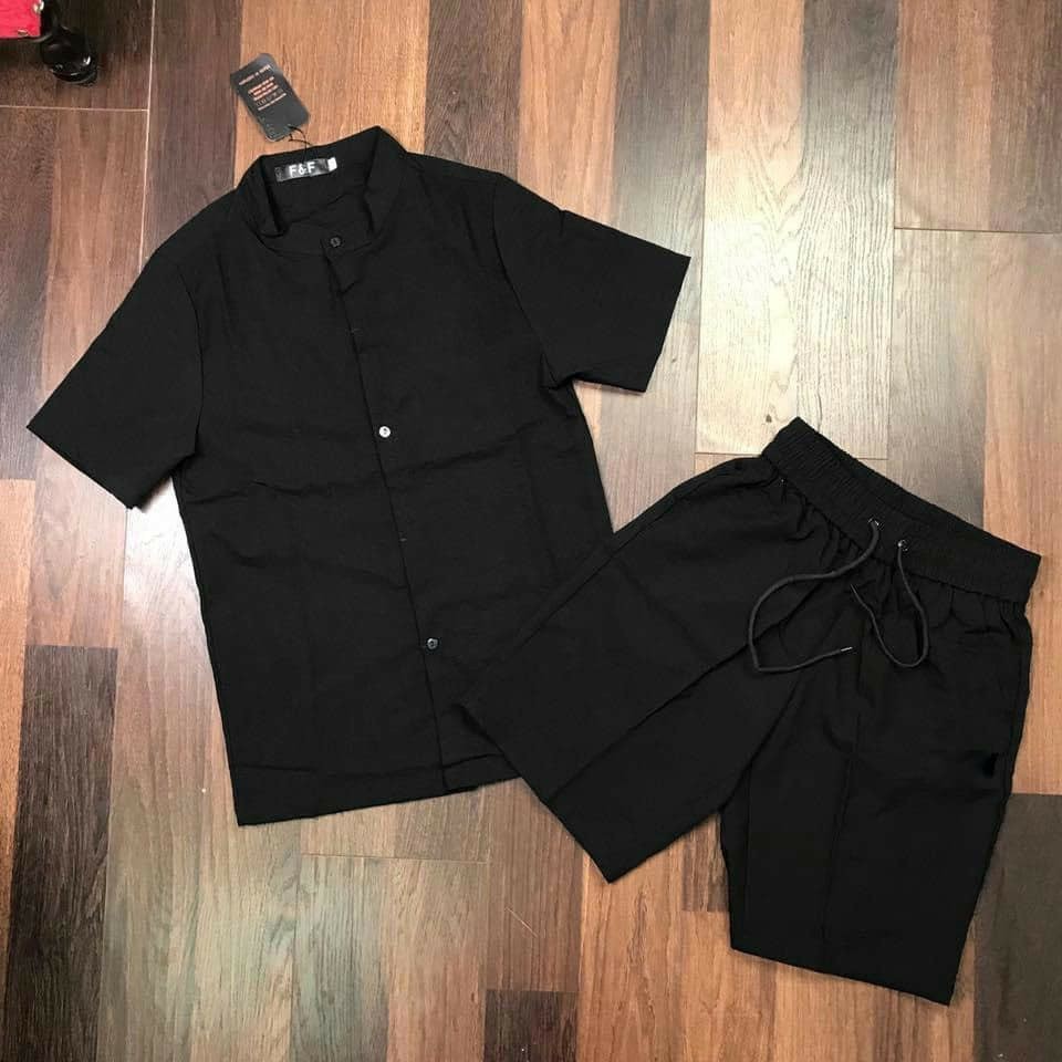 [Chỉ 1 Ngày] Bộ Đũi Nam Cổ Tàu Chất Mát Bộ Quần Dài+ Bộ Quần Short