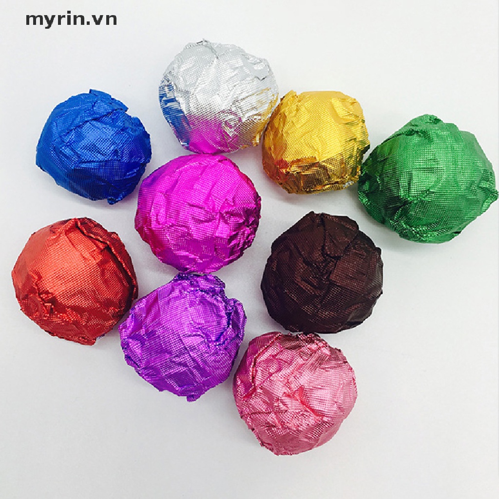 Set 100 Túi Giấy Nhôm Đựng Kẹo / Sô Cô La / Thực Phẩm Tiện Dụng