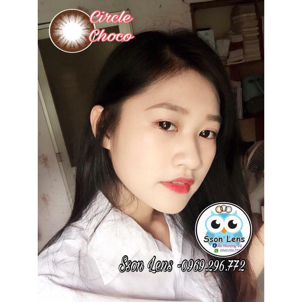 ( CÓ CẬN) Mẫu CIRCLE 14.2mm có ảnh mẫu đeo - Vassen Contact Lens Kính áp tròng