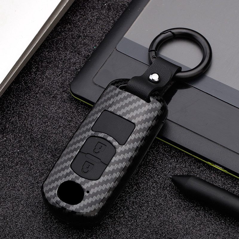 Mazda Car Key Cover ABS Silicone Car Remote Key Case Fob Cover For Mazda 2 3 6 Atenza Axela CX3 CX3 CX5 CX5 CX 5 CX7 CX8 CX9 MX5 keychain