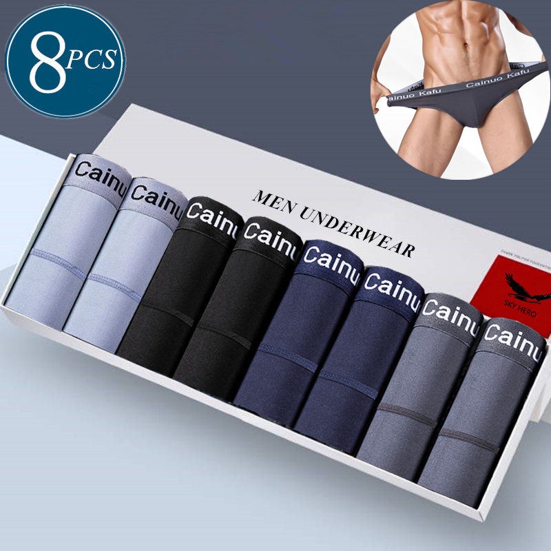 [8 Cái] Quần Lót Nam Thời Trang Plus Size