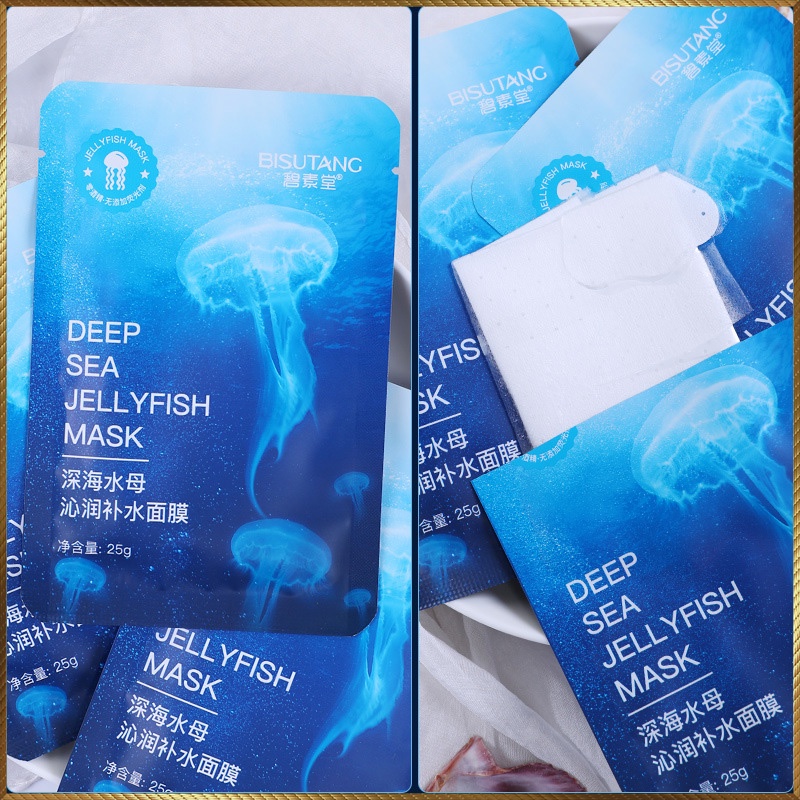 Mặt nạ đắp mặt Sứa Biển Bisutang cấp ẩm căng mịn và làm dịu da kích ứng BS965