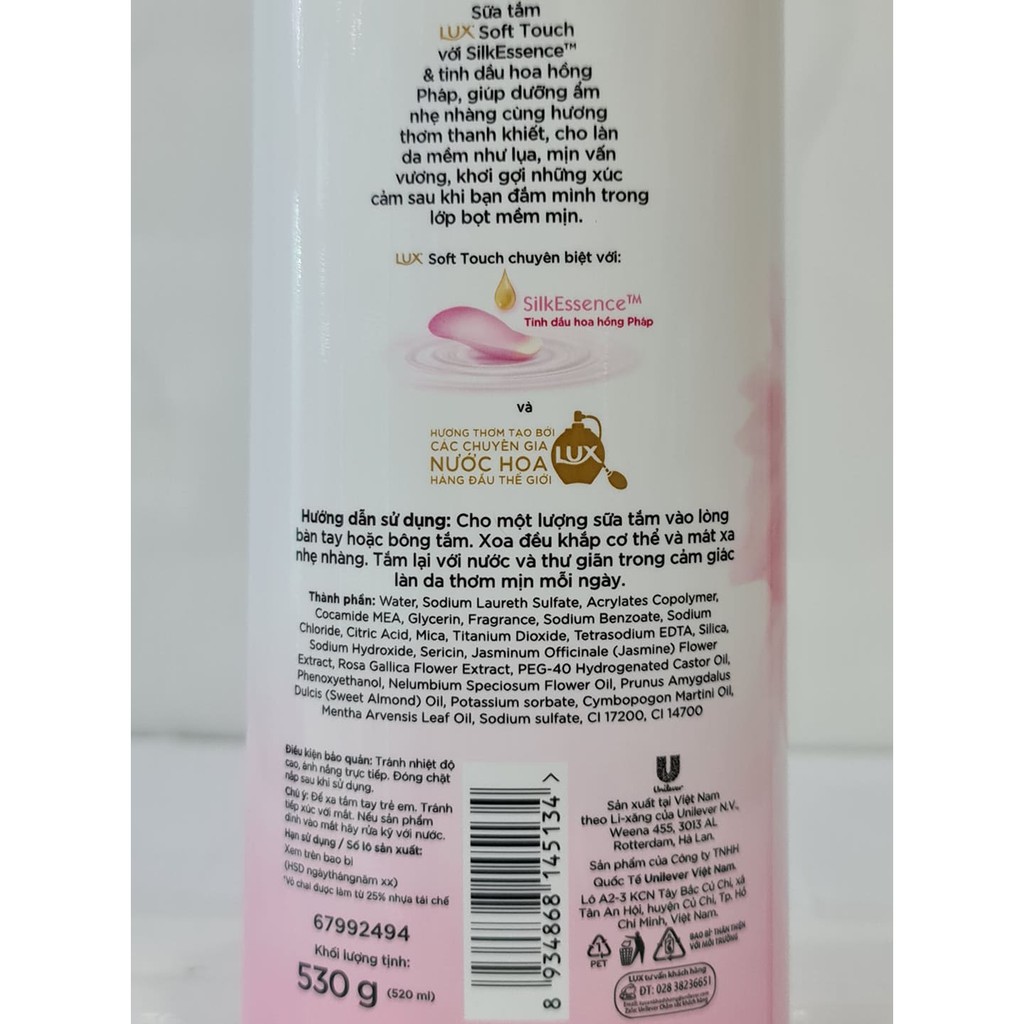 Sữa Tắm Hương Nước Hoa Cao Cấp LUX 530g Mẫu Mới Chính Hãng Công Ty | BigBuy360 - bigbuy360.vn