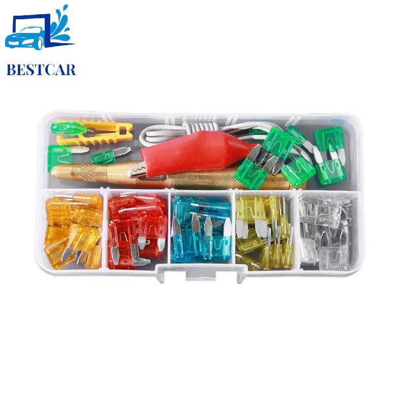 Set 60 Cầu Chì Mạ Kẽm 5a-30a Cho Xe Hơi