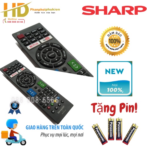 ĐIỀU KHIỂN TIVI SHARP SMART RM