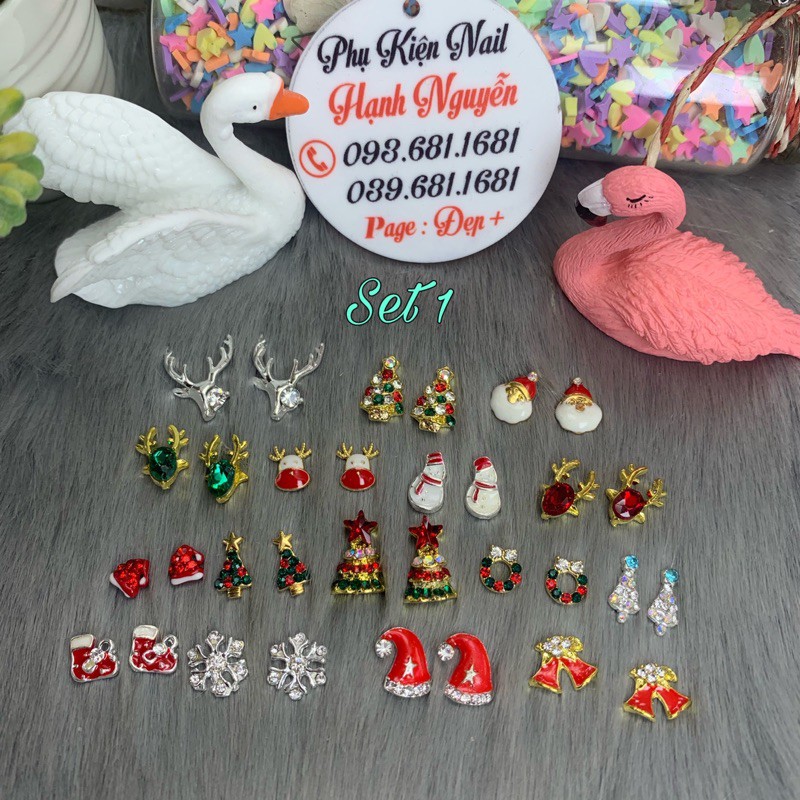 Set Charm Noel Trang trí móng  Nail xinh xắn