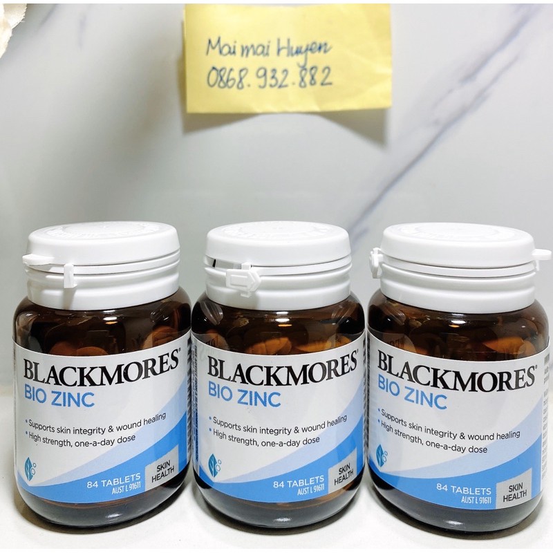 ( ĐỦ BILL ) Viên Kẽm Blackmore Bio Zinc 84viên - Cứu cánh cho làn da