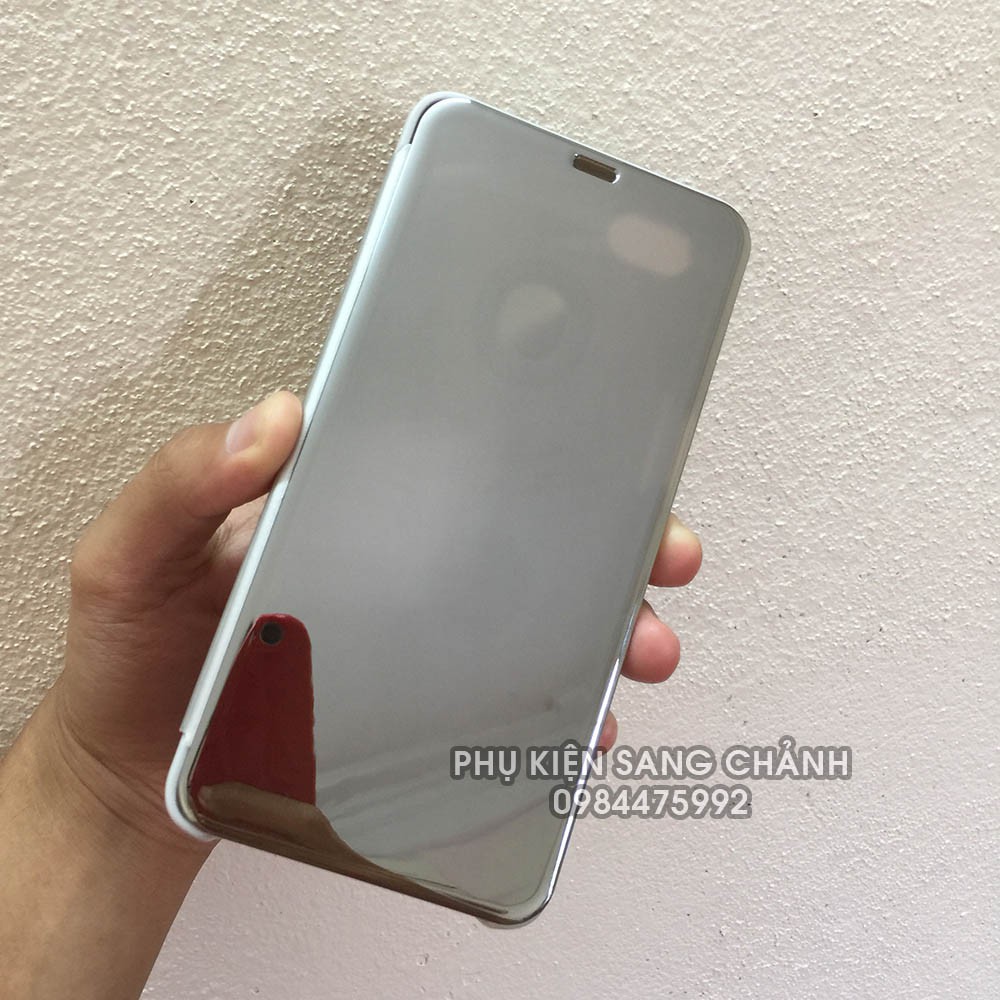 Bao Da Tráng Gương Oppo F7 - Bao Da Nắp Gập, Mặt Trước Sáng Bóng, Mặt Sau Da PU | BigBuy360 - bigbuy360.vn