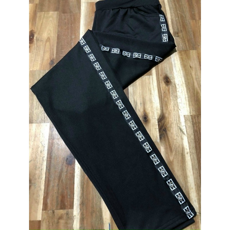 Quần Legging Nữ Sọc Chữ Vải Đẹp(hình thật) | BigBuy360 - bigbuy360.vn