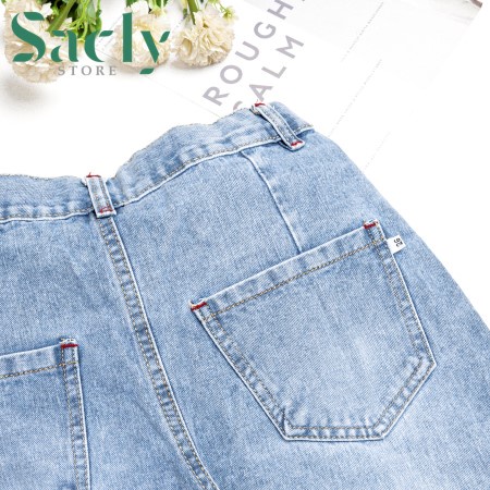 Quần baggy bé gái khóa dây chéo dành cho bé từ 25 ký -38 ký
