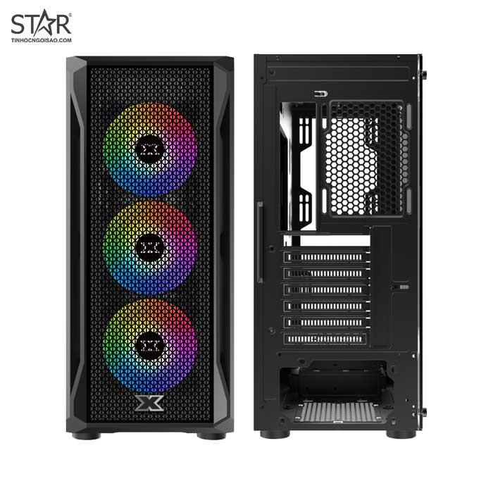 Case máy tính XIGMATEK GAMING X 3FX (EN46188) - GAMING ATX, KÈM 03 FAN XIGMATEK X20ARGB