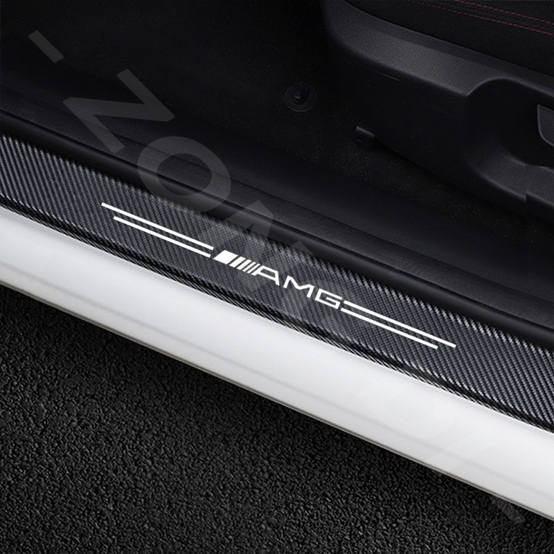 Sticker Sợi Carbon Dán Cửa Xe Hơi Mercedes Benz AMG C W124 W210 W204 W203 W211