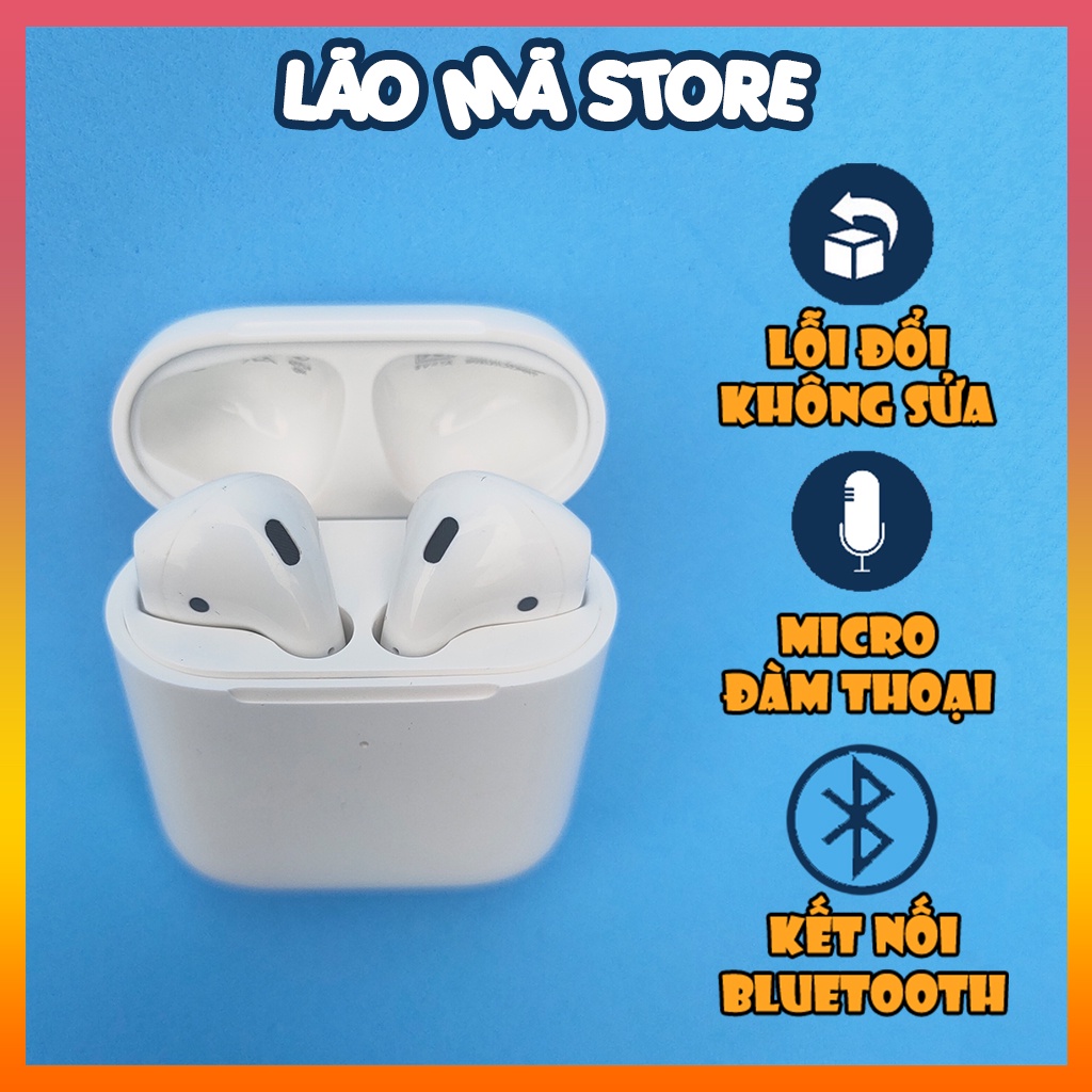 Tai Nghe Bluetooth Airpods 2 Fullbox Full Chức Năng Chất Lượng Cao Cấp | LAOMASTORE