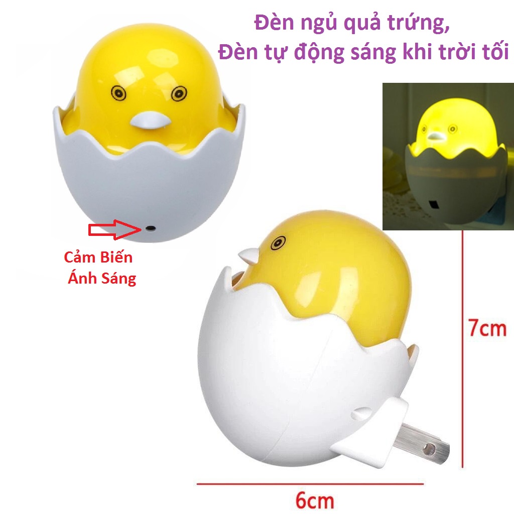 Đèn ngủ cảm ứng hình quả trứng, đèn ngủ tự phát sáng vào ban đêm, đèn cảm biến siêu tiết kiệm điện ánh sáng dịu