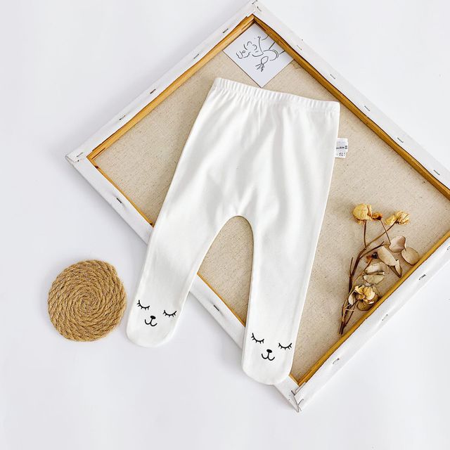 Quần legging cotton ôm dáng in họa tiết hoạt hình dành cho các bé