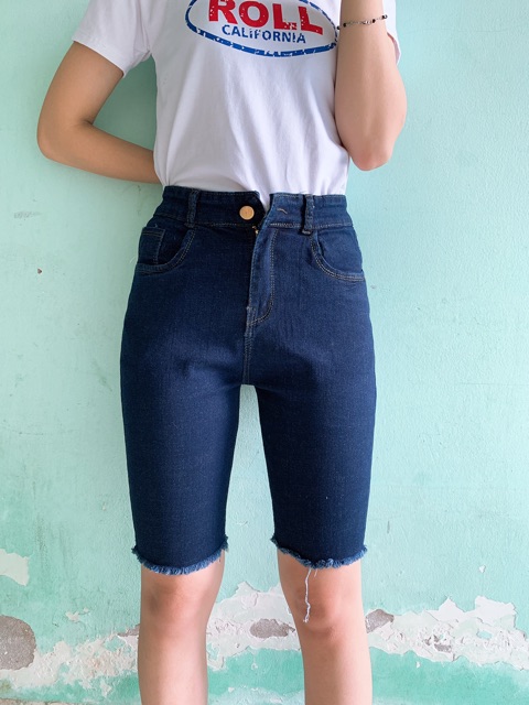 [50kg~75kg] QUẦN JEAN ĐÙI BIG SIZE LƯNG CAO RÁCH NHẸ
