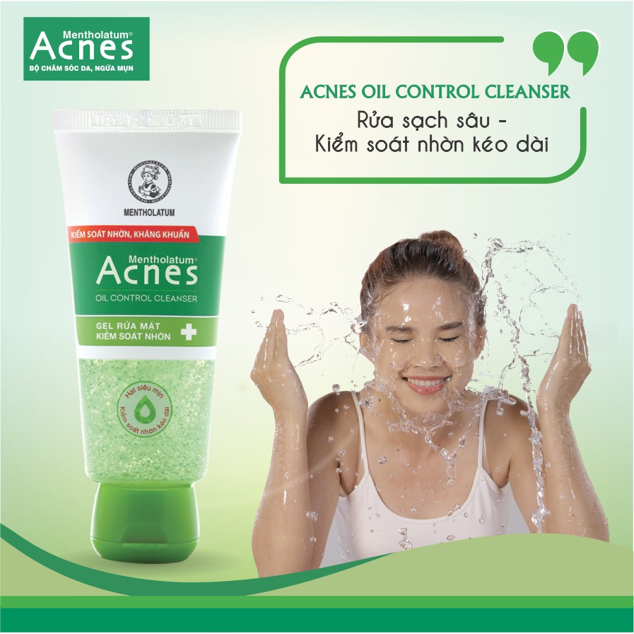 Gel rửa mặt kiểm soát nhờn ngăn ngừa mụn Acnes Oil Control Cleanser 100g