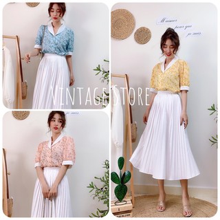 Chân váy Midi xếp li, màu trơn xinh quá chừng, dễ dàng phối đồ