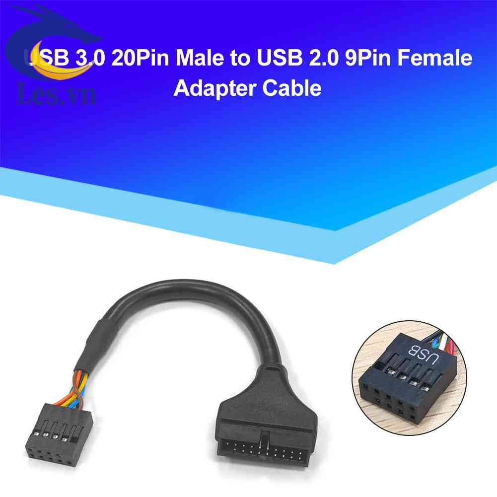 Cáp ChuyểN ĐổI 15cm USB 3.0 Sang USB 2.0 20 Pin Sang 9 Pin