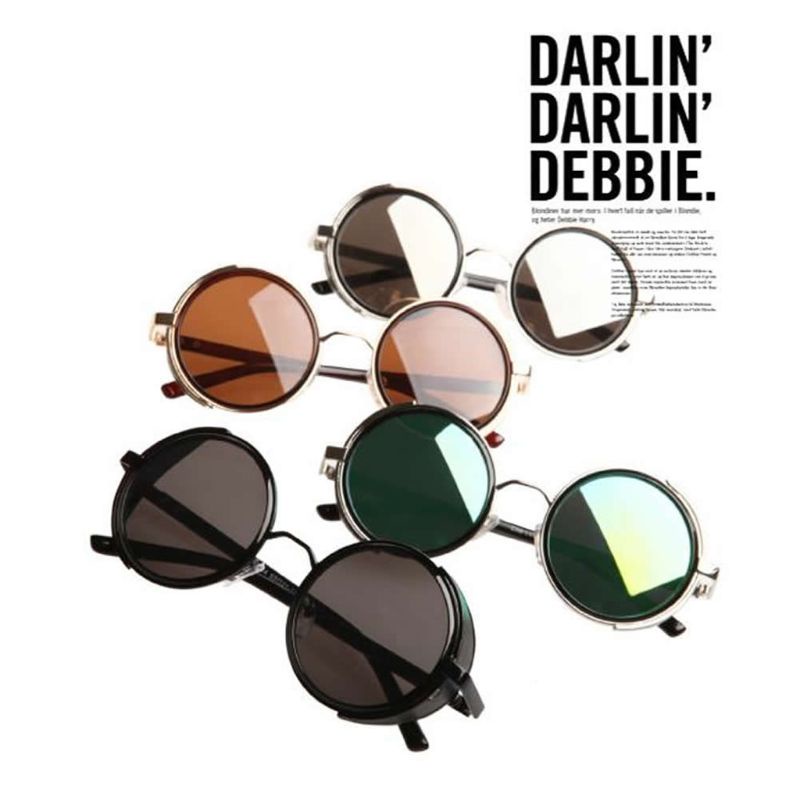 Kính Râm Gọng Tròn Phong Cách Steampunk 50s Cổ Điển