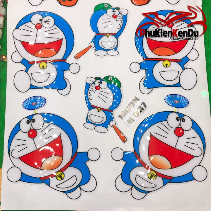 TEM NỔI DORAEMON NGUYÊN TẤM [TẶNG KÈM 1 TEM STICK]