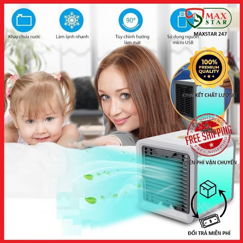 Quạt điều hòa mini hơi nước Máy lạnh mini cao cấp chính hãng ✅