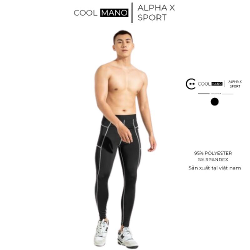 Quần giữ nhiệt nam, quần legging combat pro Coolmao dáng dài tập gym thumbnail
