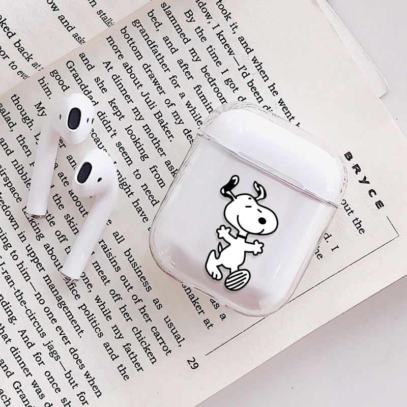 Hộp Đựng Chống Sốc Bằng Nhựa Cứng Trong Suốt In Hình Pikachu Cho Airpods 1 2