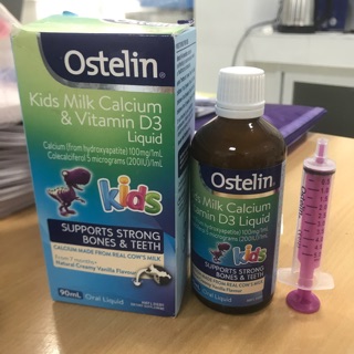 Canxi nước D3 khủng long Ostelin Úc, 90 mL