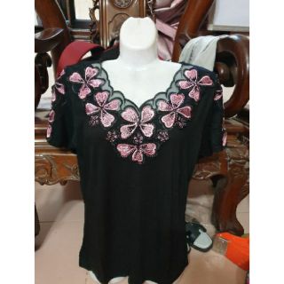 Áo trung niên nữ đính đá đẹp