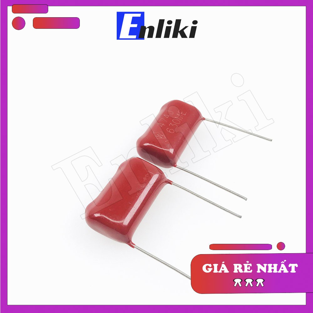 [Mã ELHACE giảm 4% đơn 300K] Tụ 0.47uF CBB 474J 630V 20mm