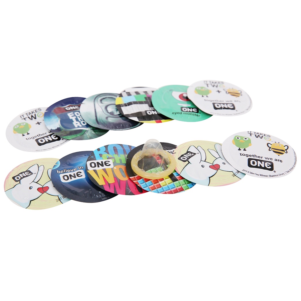Bcs size nhỏ 49mm gia đình chính hãng cao cấp ONE CONDOM TRUE FIT hộp 3 cái xịn thơm ôm sát giá rẻ che tên khi giao hàng