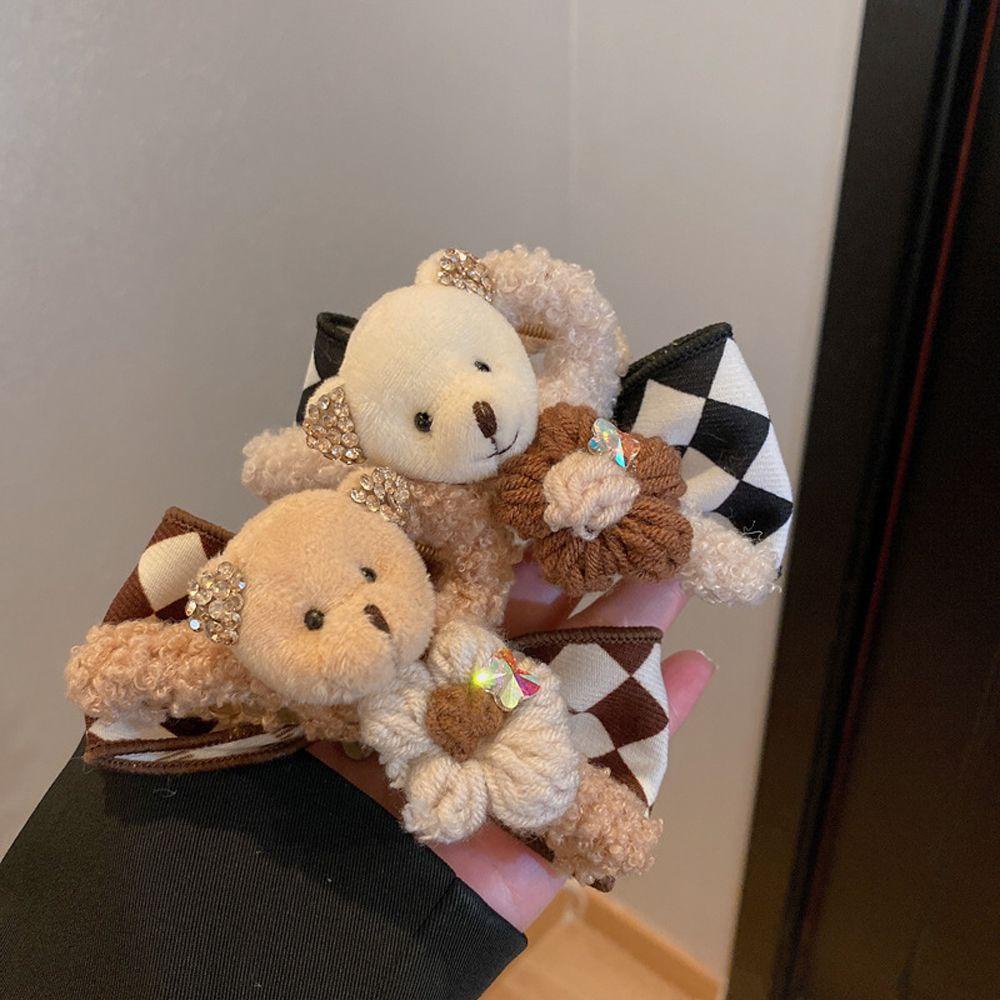 Kẹp Tóc Nơ Họa Tiết Kẻ Ô Dễ Thương Ngọt Ngào WMES15H Cho Nữ|Kẹp Tóc Hình Cá Mập Dễ Thương