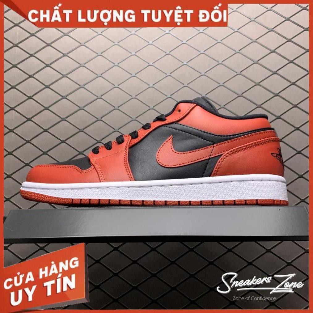(FREESHIP+HỘP+QUÀ) Giày thể thao AIR JORDAN 1 Low Bred Đỏ đen cực đẹp cho cả nam và nữ SALE 20 % ` "