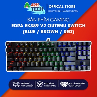 Bàn phím cơ gaming edra ek389 v2 led rainbow | bàn phím cơ có dây | bảo hành 24 tháng
