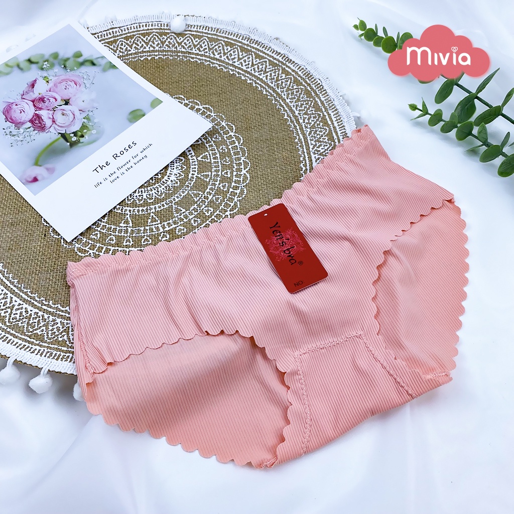 Quần lót su, quần lót su đúc kẻ sọc tâm mềm mại, quần chip không viền  freesize (v3: dưới 90cm)