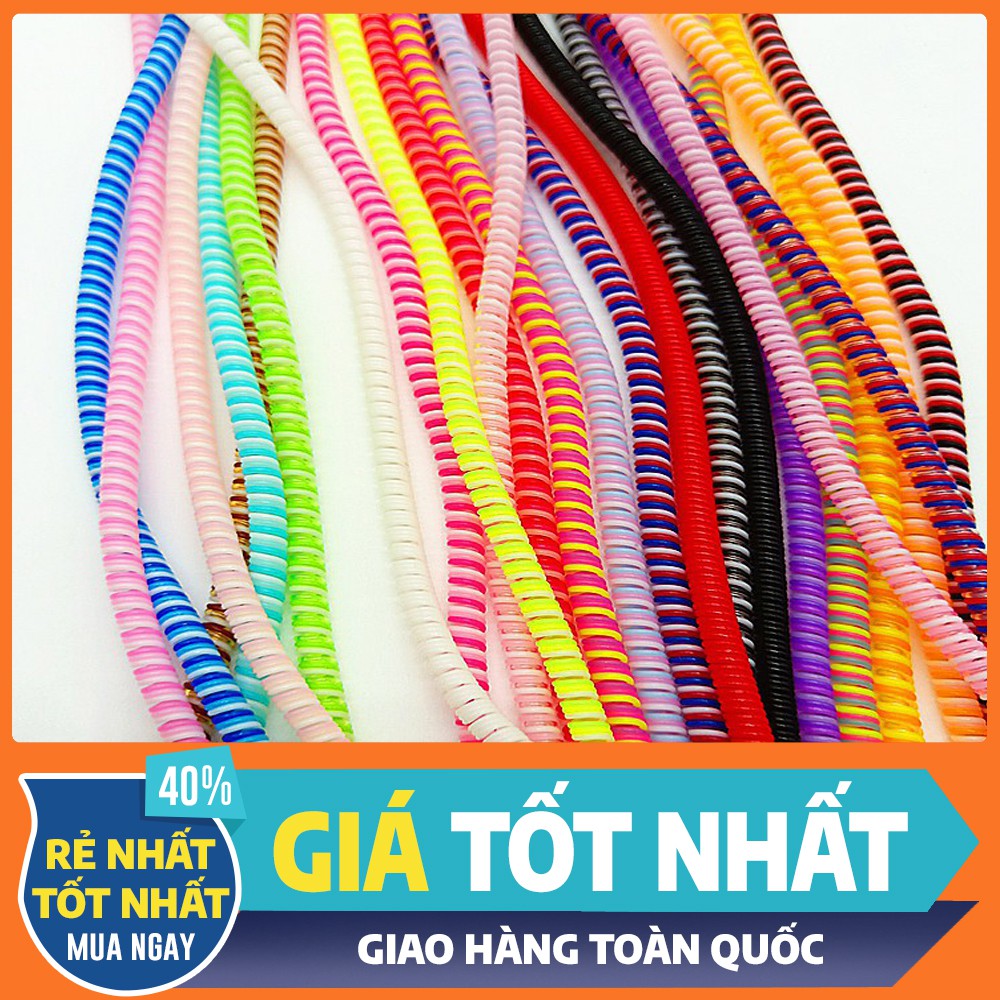 (Giá Sỉ) Dây Cuốn Sạc Điện Thoại 2 Màu Chống Rối - Chống Đứt Gãy Cho Cáp Sạc Và Tai Nghe PK03