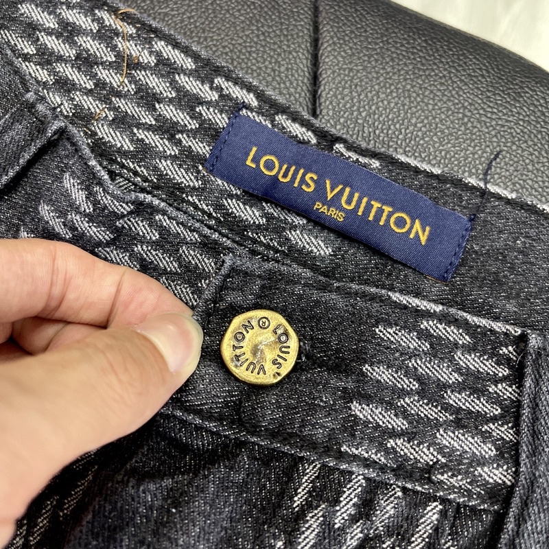 ⚡️ - Quần Jeans Luon Vuituoi x Nigo Giant Damier Waves MNGM Denim Pants, Quần Bò LV