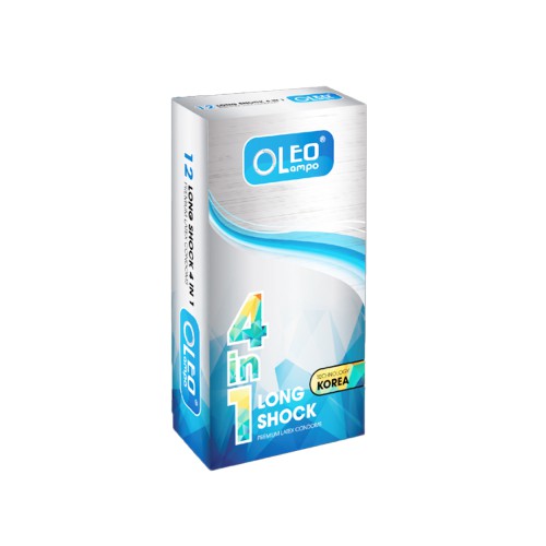 Combo Bao Cao Su Oleo 4in1 long shock nhập khẫu Hàn Quốc