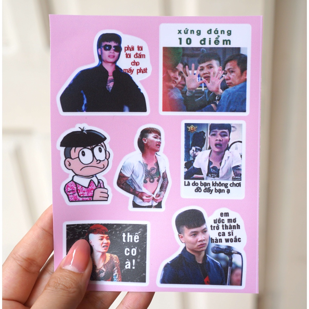 Sticker Khá Bảnh Dán Nón Bảo Hiểm Chống Nước Cắt Sẵn Tại Azsticker