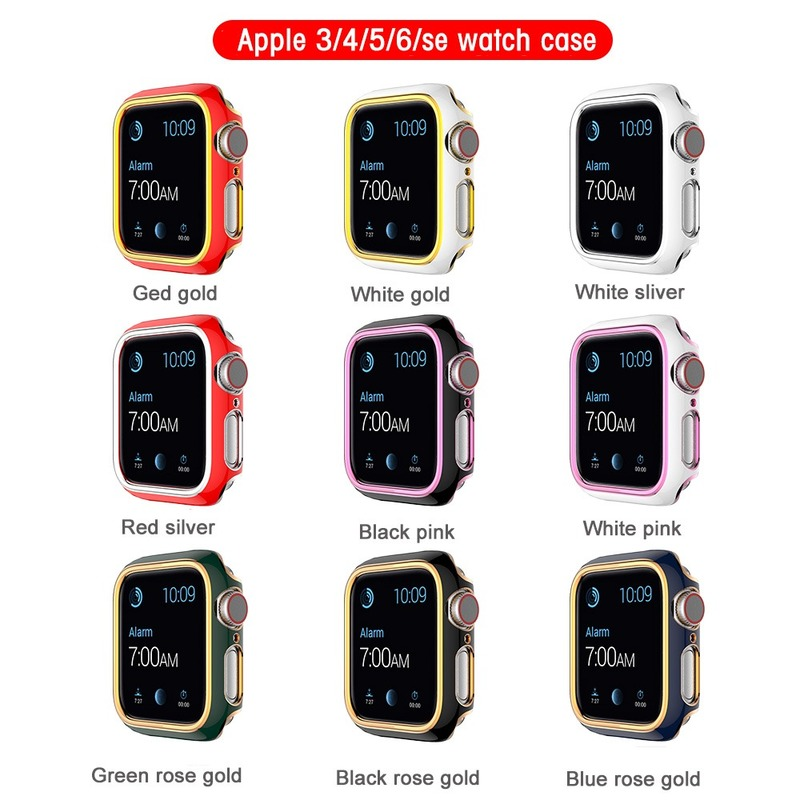 Ốp Bảo Vệ Mặt Đồng Hồ Thông Minh Apple Watch Se Series 6 5 4 3 2 1 Kích Thước 38mm 40mm 42mm 44mm