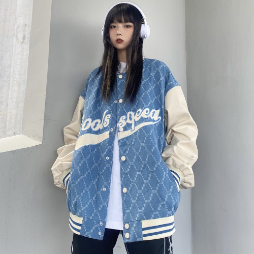 Áo Khoác Bomber chu REAL SPACE Nam Nữ Ulzzang Unisex Chất Nỉ Ngoại Form Rộng