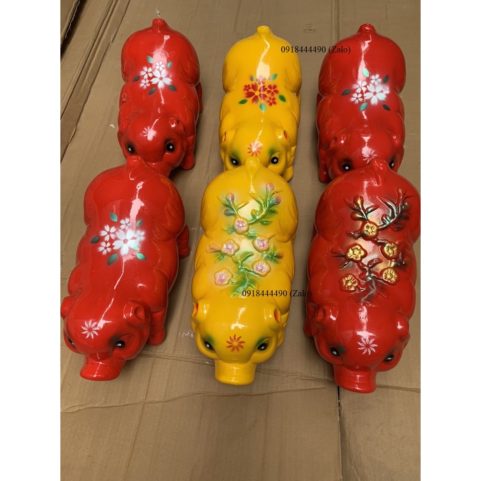 Heo đất đẹp dáng dài - Lơn đất đựng tiết kiệm xin xăn