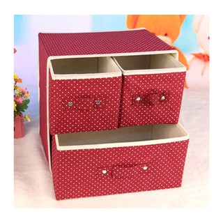 tủ vải mini 2 tầng 3 ngăn kéo