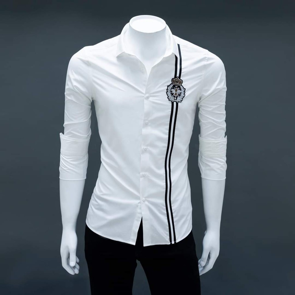 [Mã FAMAYMA2 giảm 10K đơn 50K] Áo sơ mi nam dài tay phối viền cá tính vải mềm mịn❤ | BigBuy360 - bigbuy360.vn